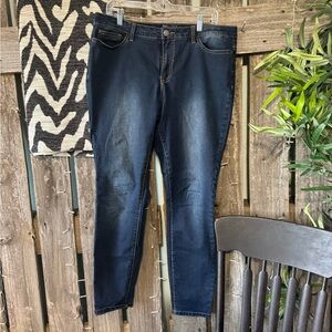 Junarose Women's Dark Blue Skinny Jeans